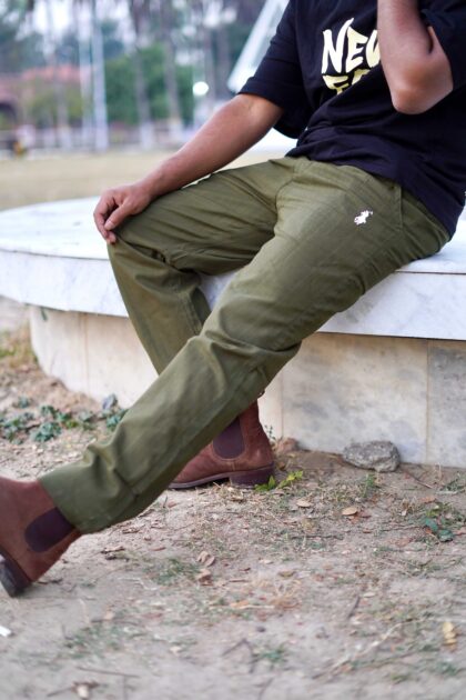 Pajama Style Casual Pant - Green