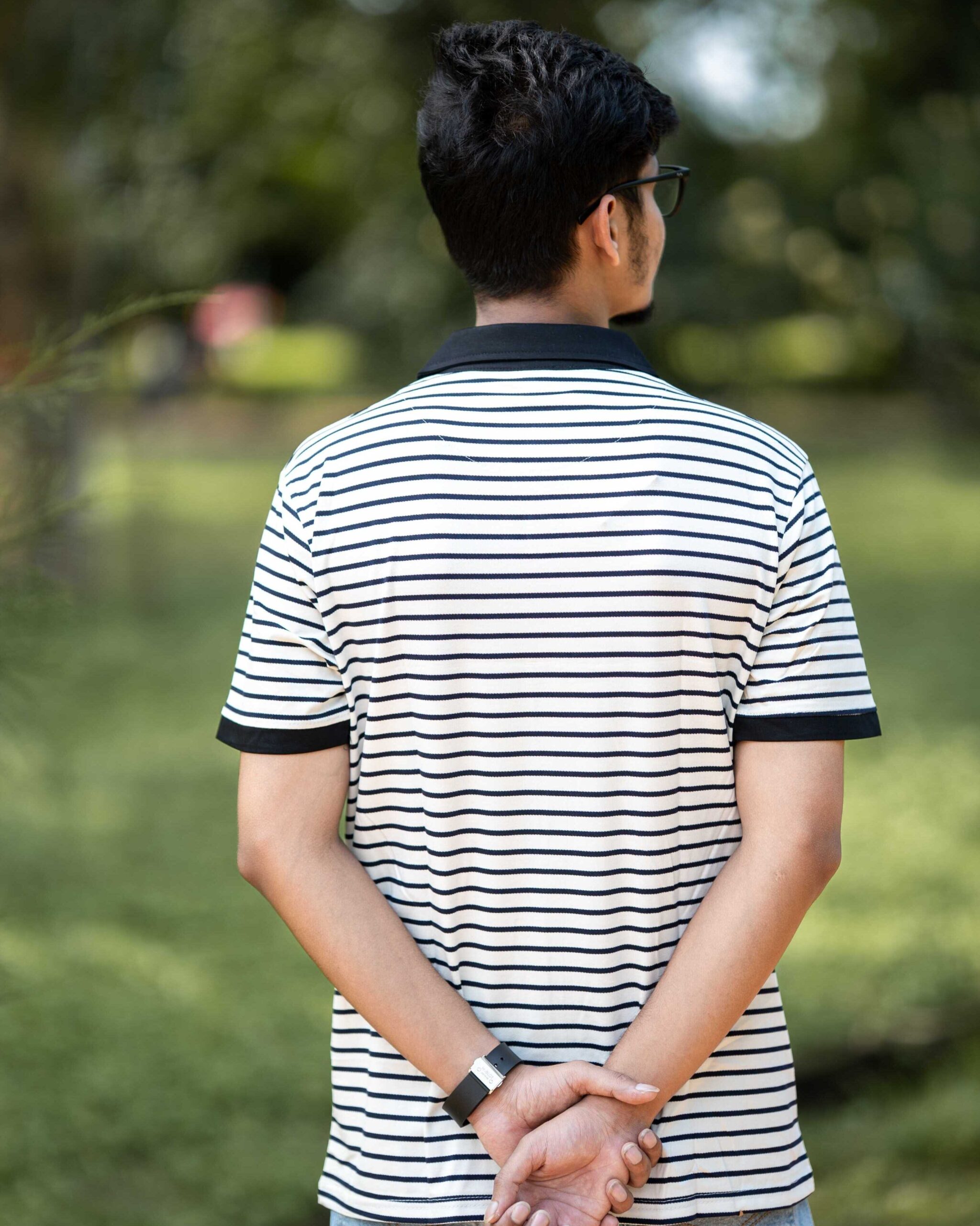 Ralph Lauren Striped Polo | White - Image 2