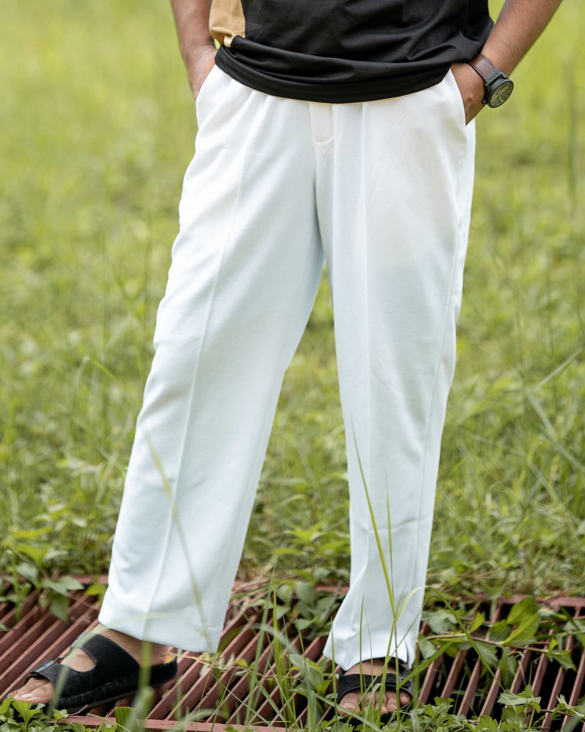 Relaxed Fit Trouser | White